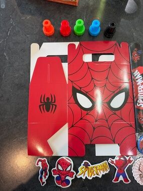 Spiderman Multi-Color Party Favor Pack - Red, Blue, Yellow, Green Birthday Bundl